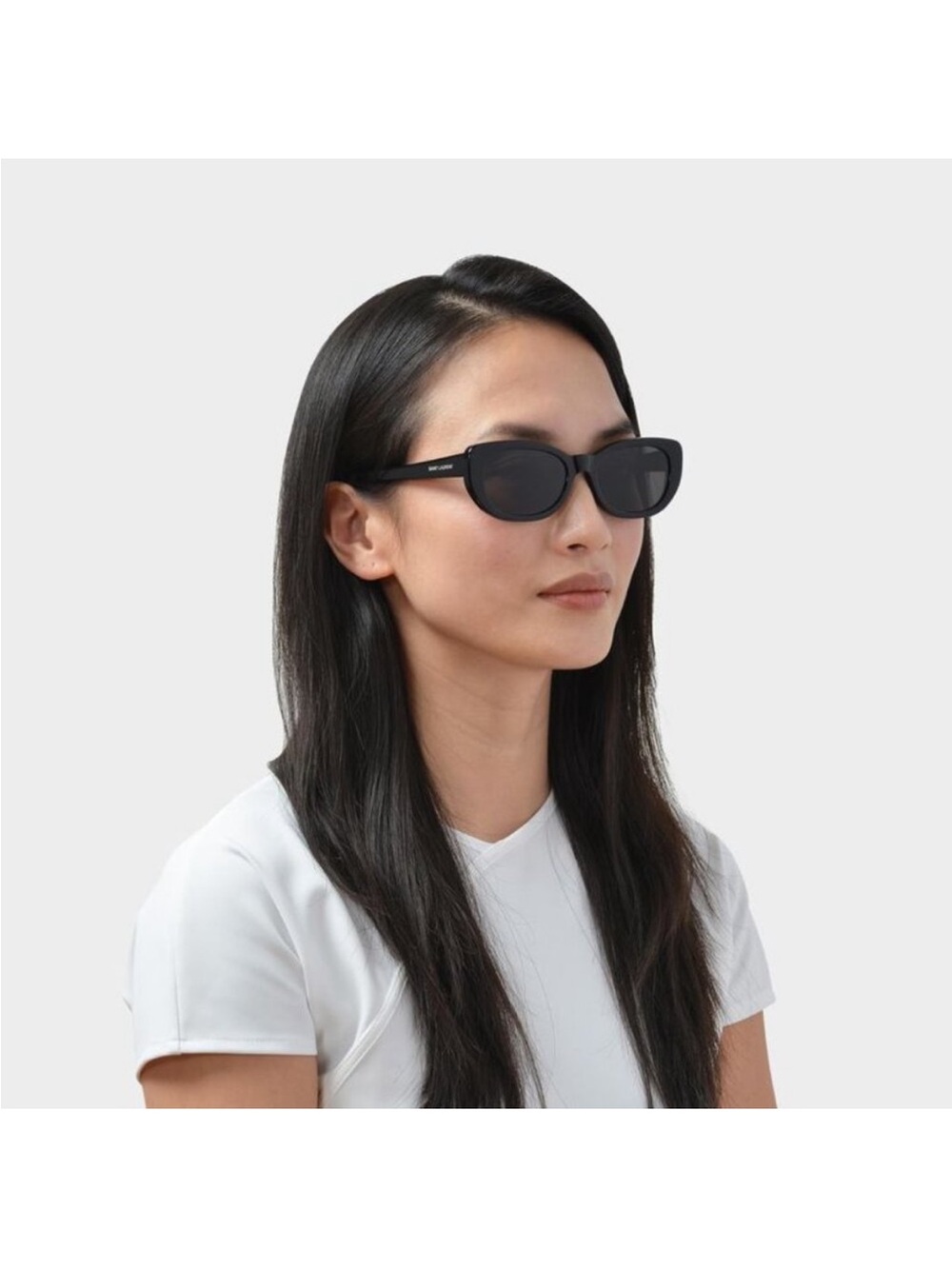 Saint Laurent SL316 BETTY 001 Cat Eye Sunglasses - Black/Grey